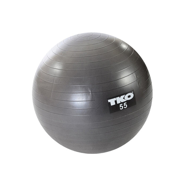 TKO - Pelota de ejercicio antiexplosión, 75 cm, color negro 3 TKO - Pelota de ejercicio antiexplosión, 75 cm, color negro 3