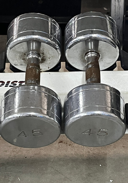 Used Pair of 45 lbs Hoist Beauty Bells