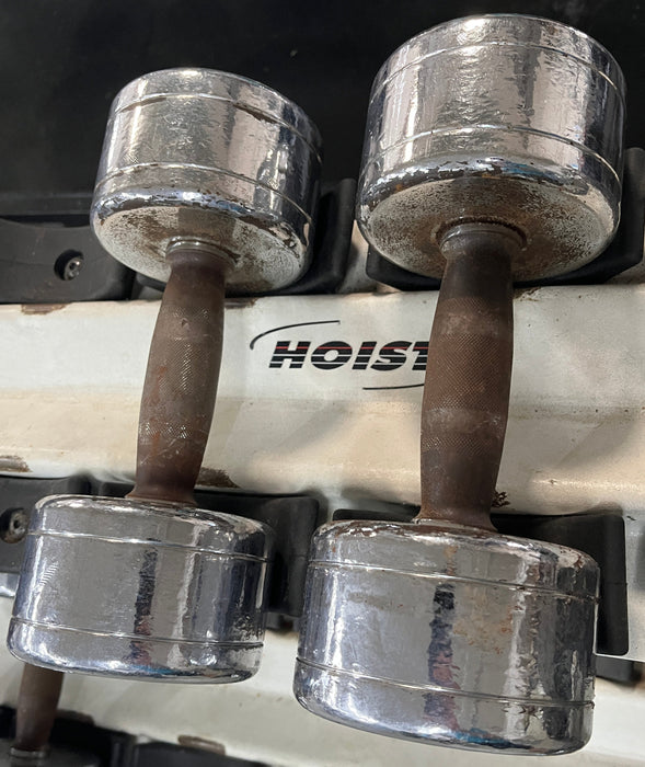 Used Pair 25 lbs Hoist Beauty Bells