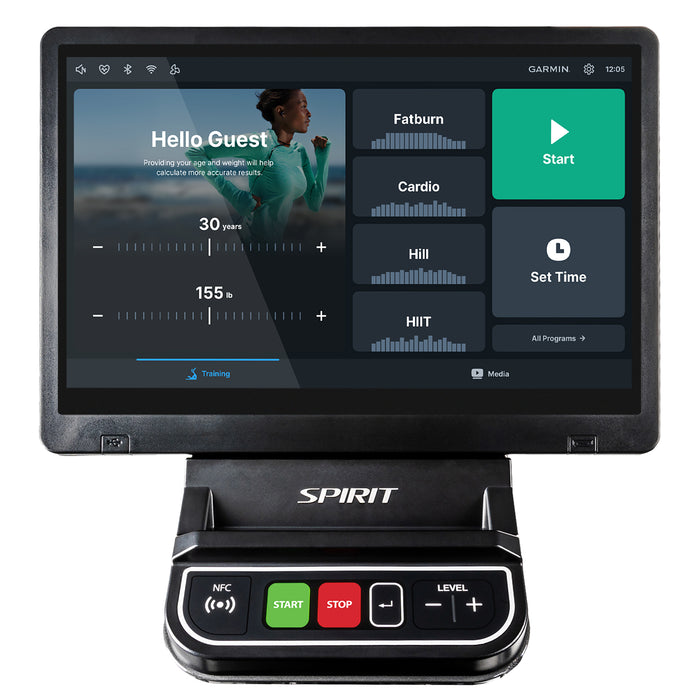 Spirit CE1000ENT Commercial Elliptical with 15.6" Touchscreen