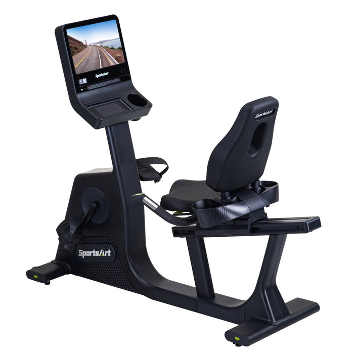 SportsArt C574R Elite Recumbent Cycle with Senza Touchscreen