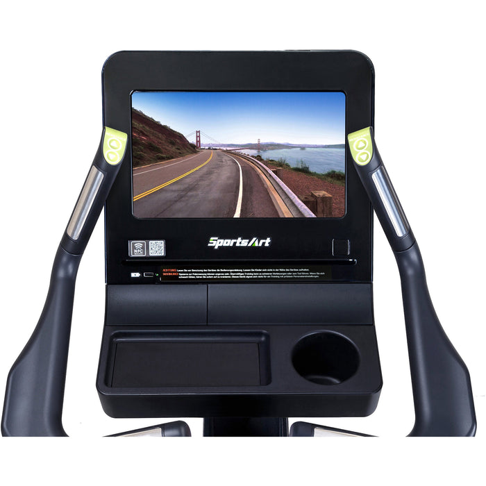 SportsArt C574U Elite Upright Cycle with Senza Touchscreen
