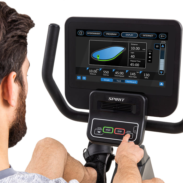 Spirit CR800ENT Recumbent Cycle with 15.6" Touchscreen