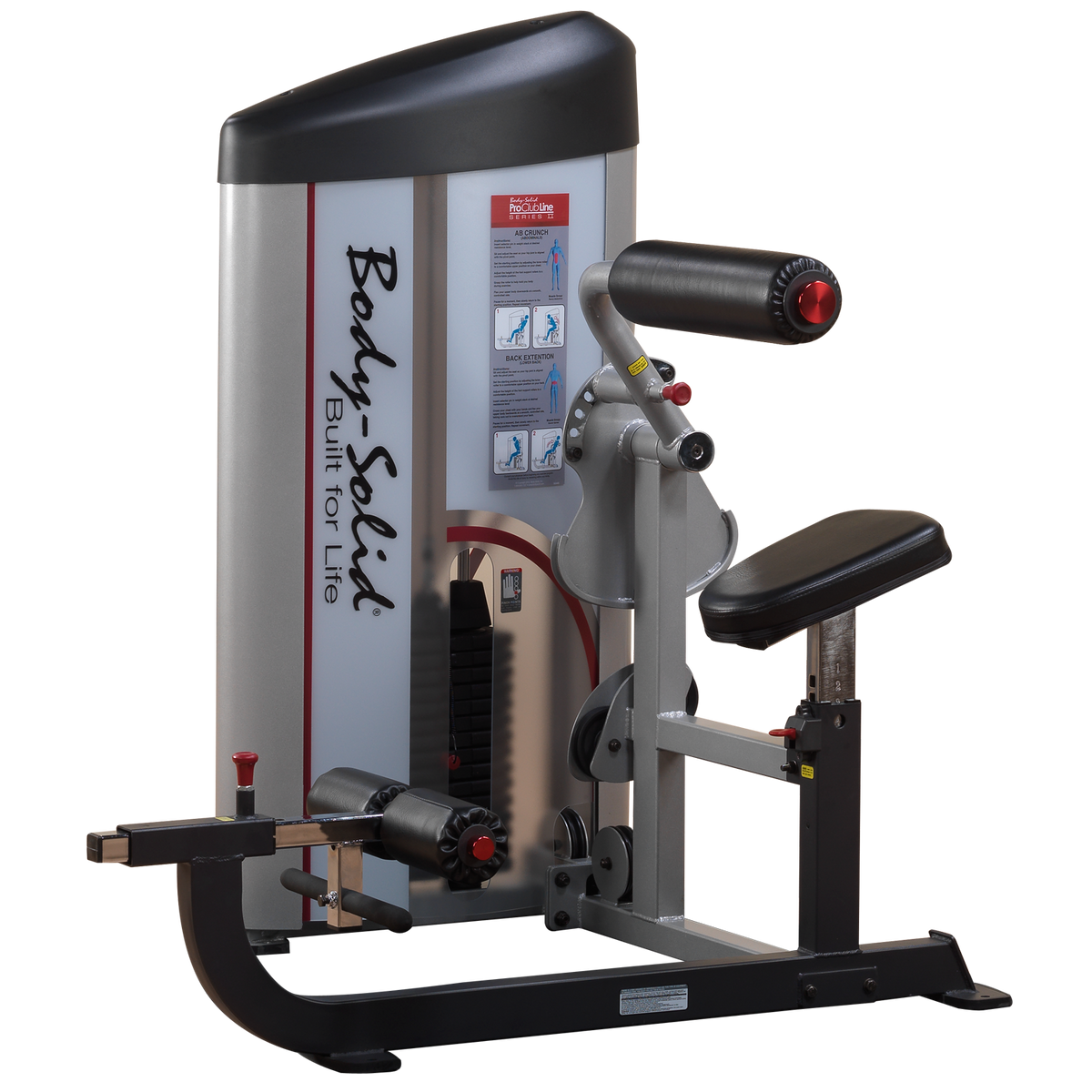 Body-Solid S2ABB Pro Clubline Series II Ab & Back Machine — Bandit ...